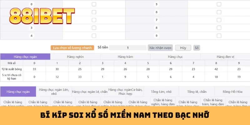 Bí kíp soi xổ số miền Nam theo bạc nhớ