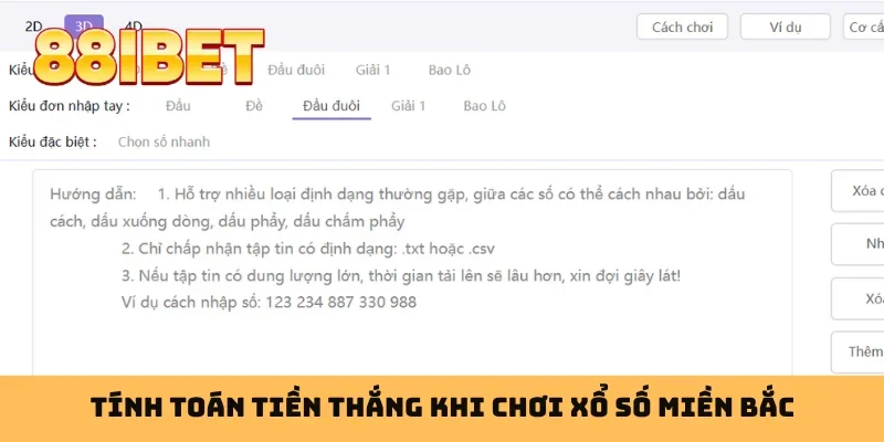 Tính toán tiền thắng khi chơi xổ số miền Bắc